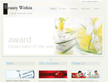 Tablet Screenshot of beautywithin.ie